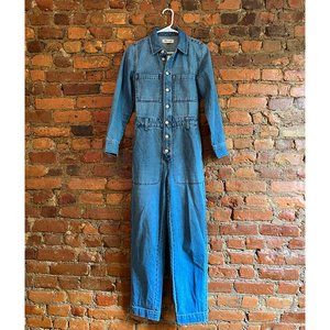 Madewell Denim Relaxed Coverall Jumpsuit in Glenroy Wash XXS